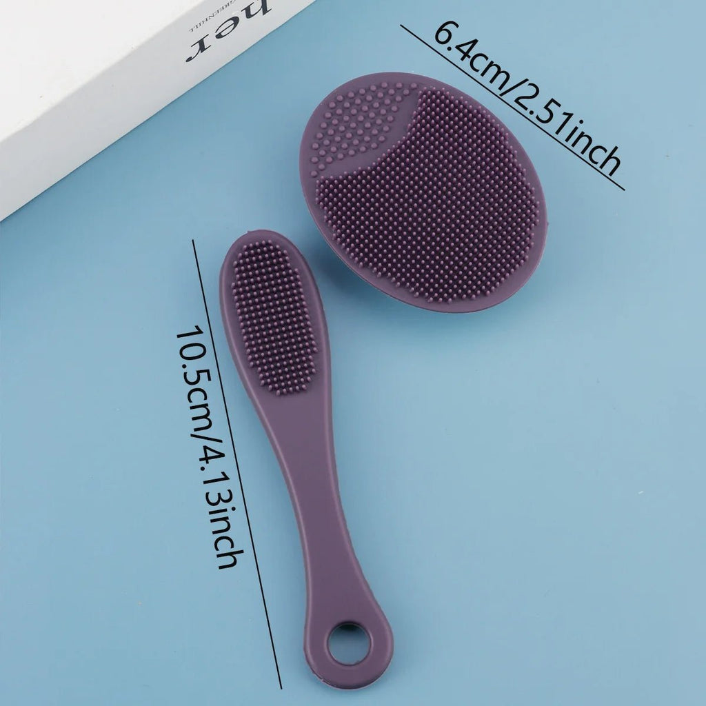 2pcs Set Facial Cleansing Brush Black Head Removal Brush Makeup Facial Skin Remover Suit - My Store