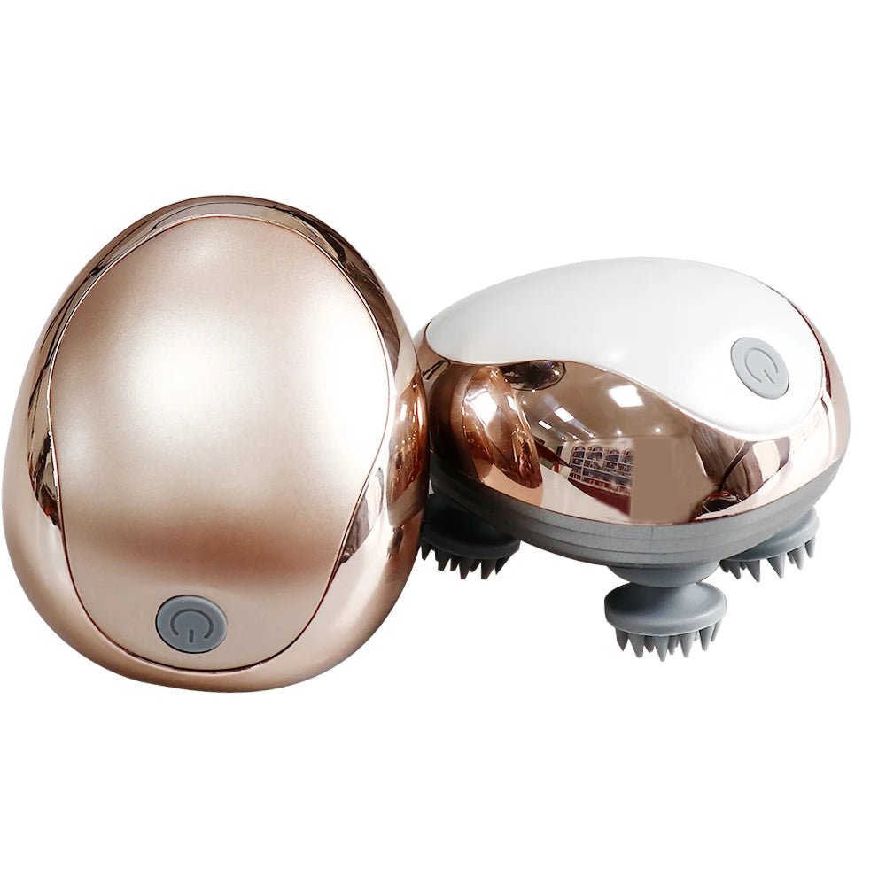 Electric Scalp Massager Silicone Head Scalp Kneading Vibration Device 6 Mode for Hair Growth Stress Relax Waterproof Massageador - My Store