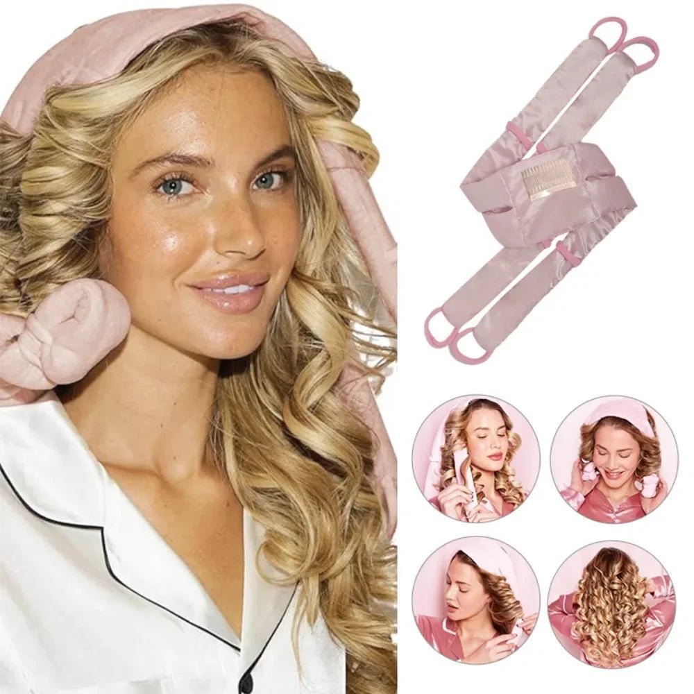 New Heatless Curling Rod Hair Accessories Hair Band Ribbon Silk Curling Iron Lazy Curls Sleeping Soft Curling Iron Styling Tool - My Store