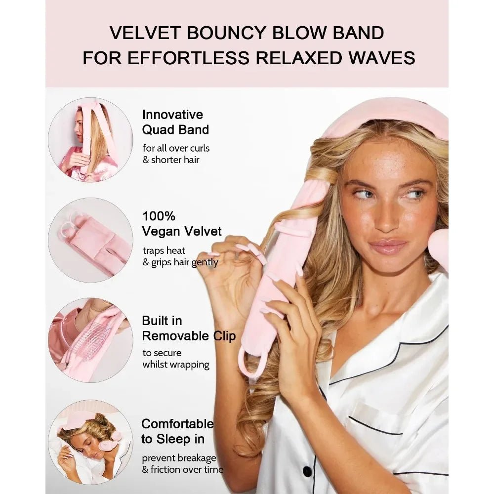 New Heatless Curling Rod Hair Accessories Hair Band Ribbon Silk Curling Iron Lazy Curls Sleeping Soft Curling Iron Styling Tool - My Store