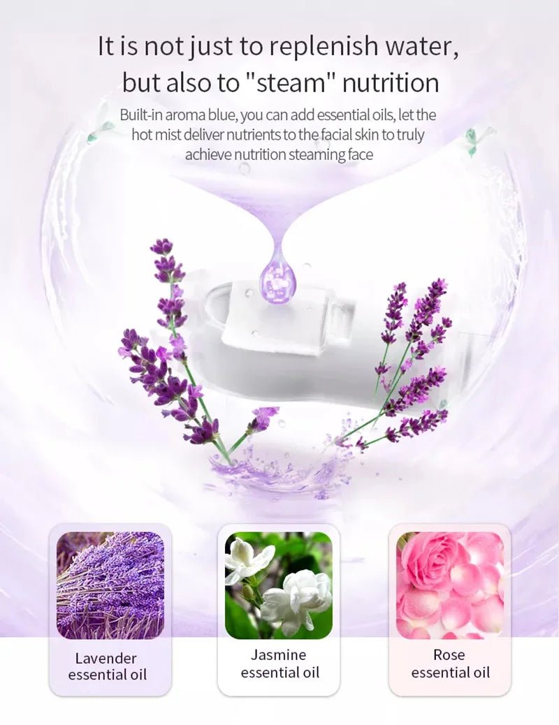 Ozone Facial Steamer Warm Mist Humidifier for Face Deep Cleaning Vaporizer Sprayer Salon Home Spa Skin Care Whitening - My Store