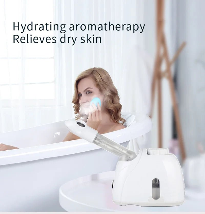 Ozone Facial Steamer Warm Mist Humidifier for Face Deep Cleaning Vaporizer Sprayer Salon Home Spa Skin Care Whitening - My Store