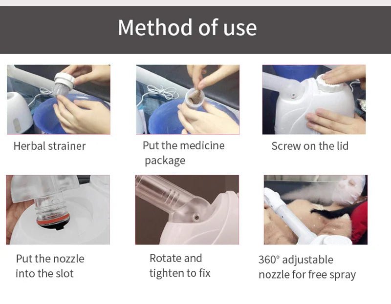 Ozone Facial Steamer Warm Mist Humidifier for Face Deep Cleaning Vaporizer Sprayer Salon Home Spa Skin Care Whitening - My Store