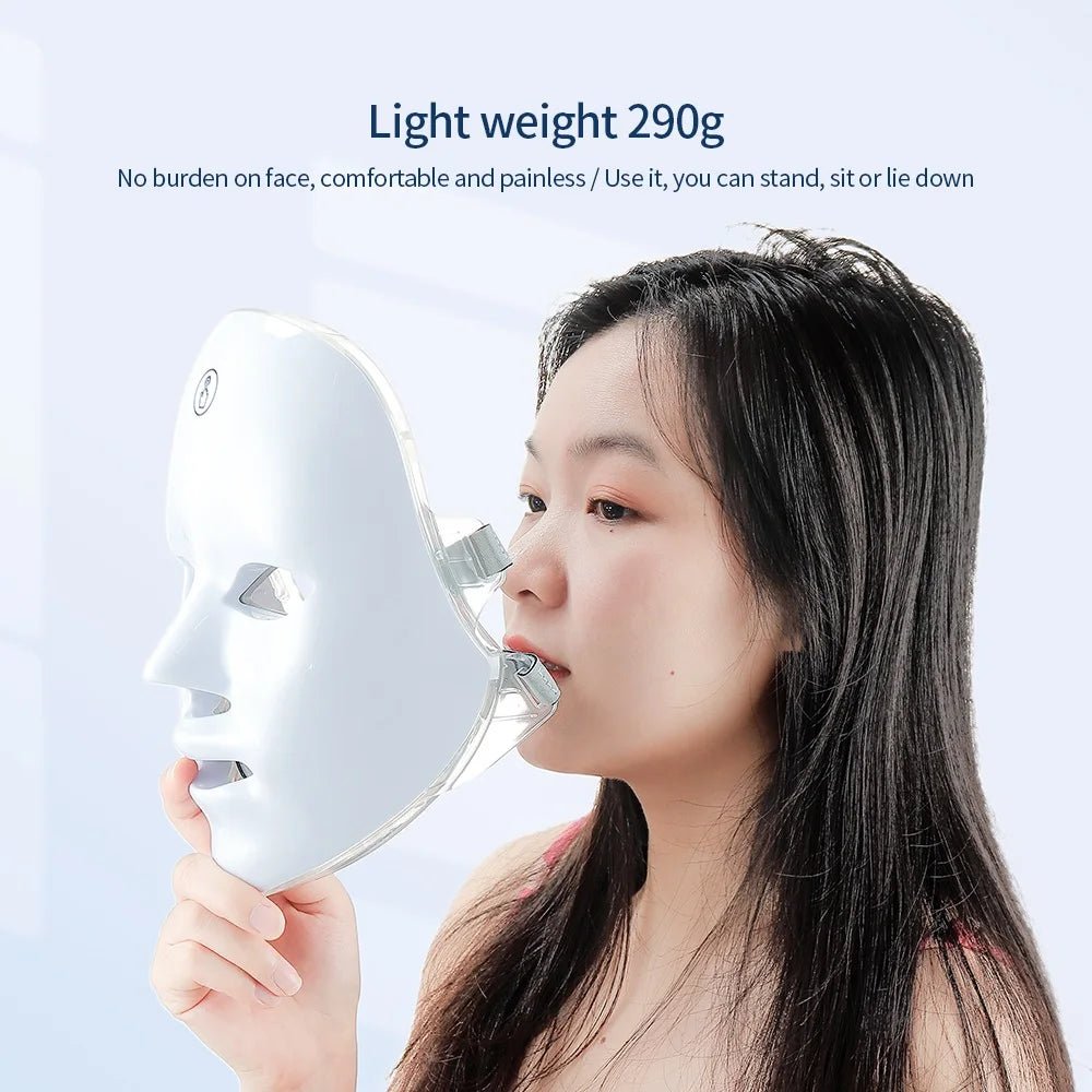 Wireless LED Mask 7 Color LED Face Mask Photon Skin Firming Anti Aging Rejuvenation Beauty Mask Machine - My Store